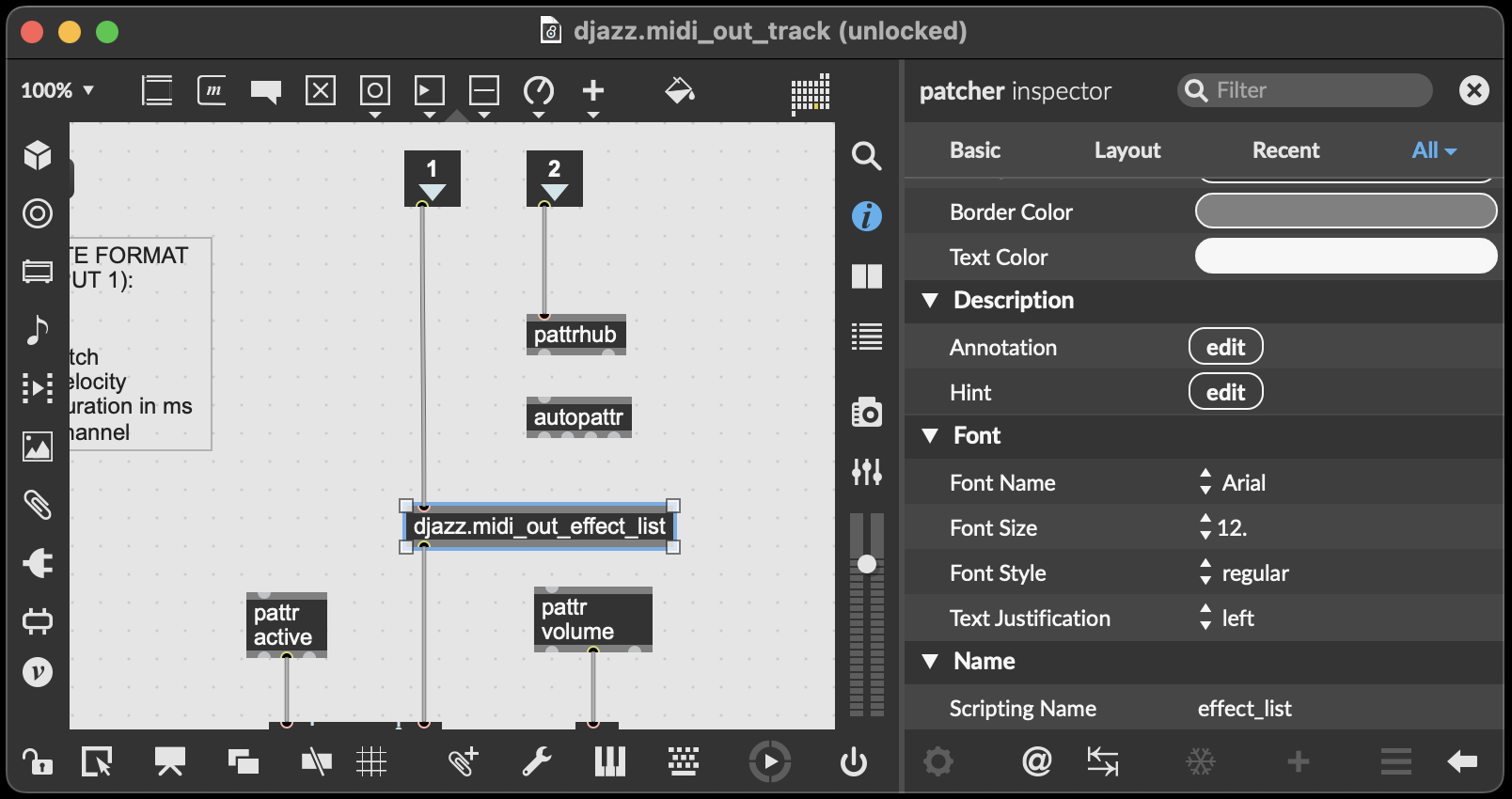 midi track labeled