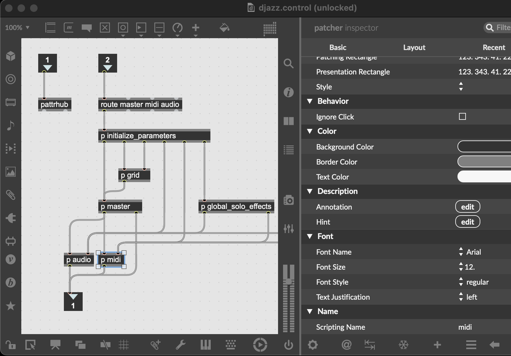 midi track labeled