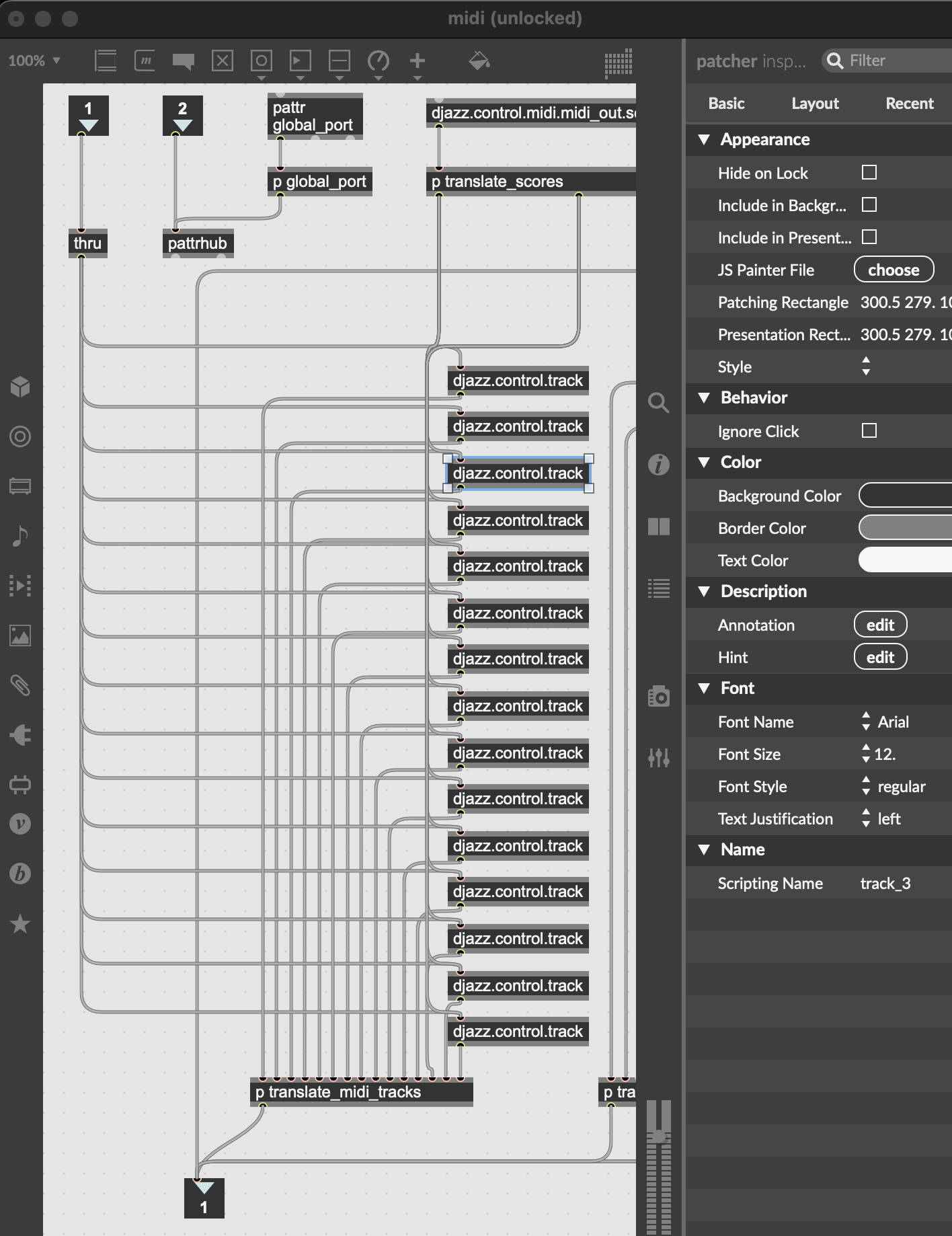 midi track labeled