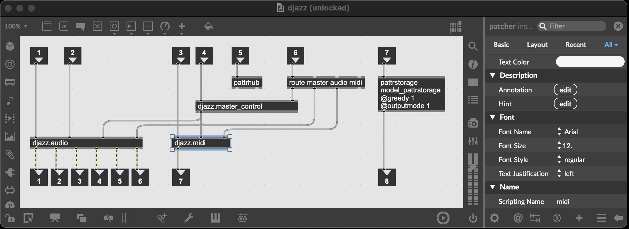 midi track labeled