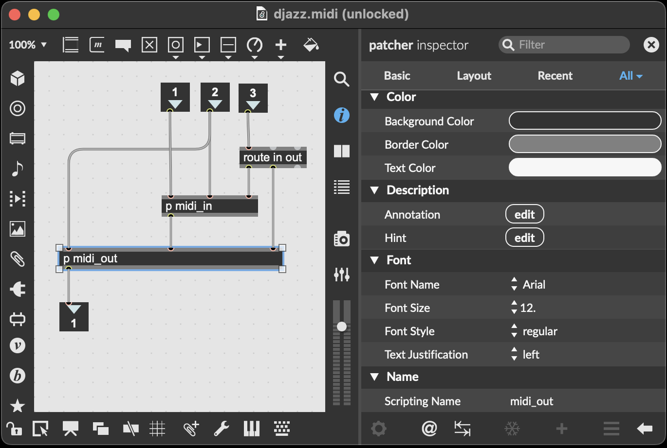 midi track labeled